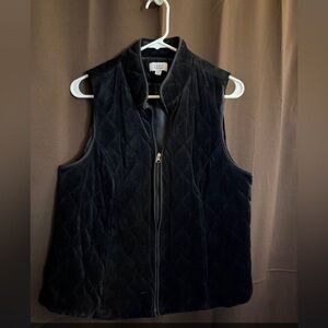 Croft & Barrow Black Quilted Vest